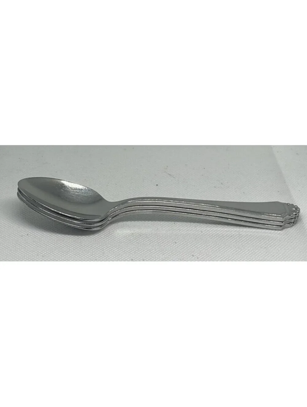 (3) Oneida Cube HENLEY Stainless Teaspoon Lot ~ 6 1/8”